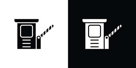 Road toll icon collection. Flat illustration of vector icon