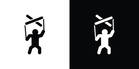 Puppet icon collection. Flat illustration of vector icon