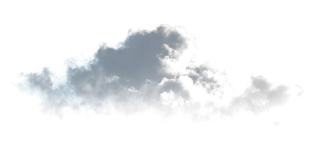 Isolated White Mist Overlay
