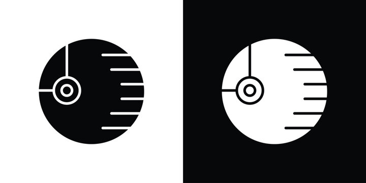 Death star icon collection. Flat illustration of vector icon