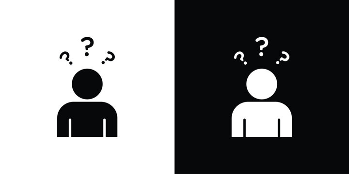 Curious human icon collection. Flat illustration of vector icon