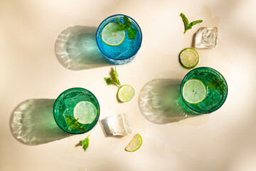 Sparkling lime water 