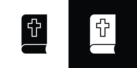 Obraz premium Bible icon collection. Flat illustration of vector icon