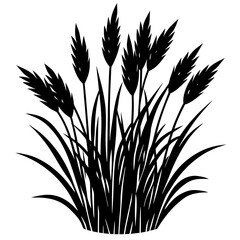 Grass vector, a modern grass art design, black vector of a grass set, simple grass art, a grass isolated