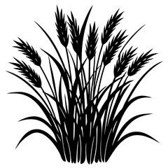 Grass vector, a modern grass art design, black vector of a grass set, simple grass art, a grass isolated