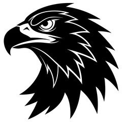 Obraz premium An eagle head vector, an eagle head design, a vector of an eagle head, simple eagle head art, an eagle head icon symbol isolated