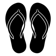 Different flip flops vector, a flip flops design, vector of a stylish flip flops, simple flip flops art, a flip flops symbol isolated