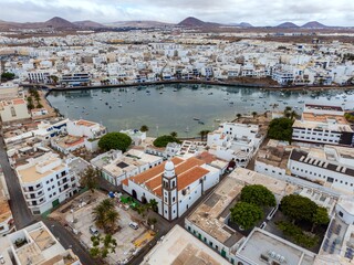 Aerial view of Arrecife, Lanzarote