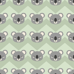 Fototapeta premium seamless pattern with koala