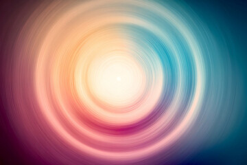 Zen Inspired Mystical Eclipse Metallic Pastel Concentric Circle Gradient Background
