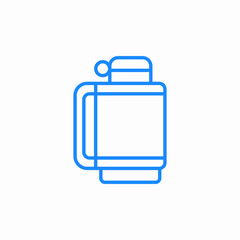 fishing thermos icon sign vector