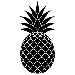 Obraz premium Pineapple vector, a pineapple art design, vector of a pineapple, pineapple art, a pineapple isolated