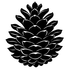 Obraz premium Pine cone vector, a pine cone art design, vector of a pine cone, pine cone art, a pine cone isolated
