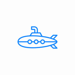 submarine vessel icon sign vector
