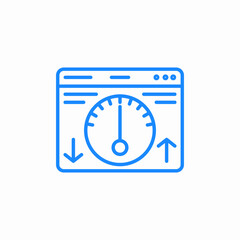 Obraz premium website traffic icon sign vector