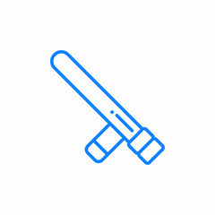 Fototapeta premium cricket bat icon sign vector