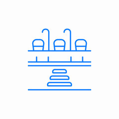 stadium arena icon sign vector