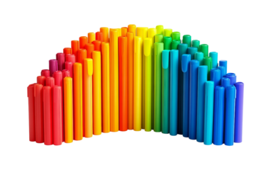 Artistic design of festive cupcakes topped with colorful icing in USA theme representing Independence Day dessert and celebration vibes isolated on transparent background PNG