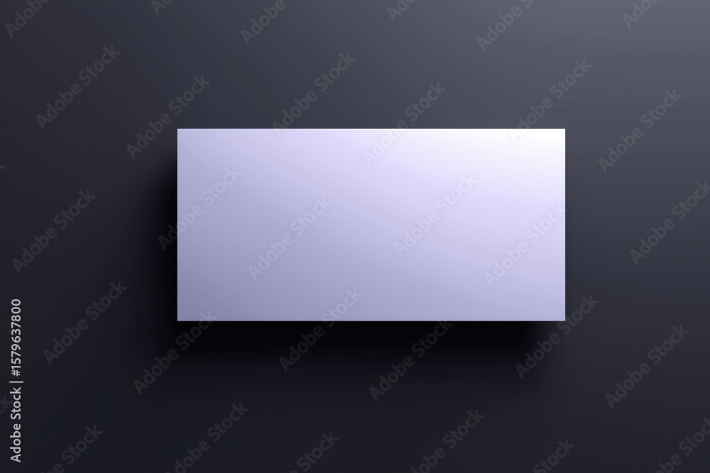 Aufkleber minimalist design of a blank rectangular surface on a dark background