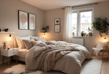 bedroom in hotel