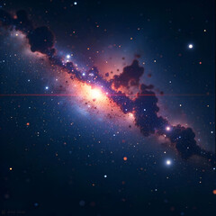 Fototapeta premium man in space