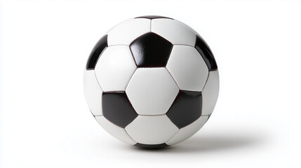 A football centered on pure white