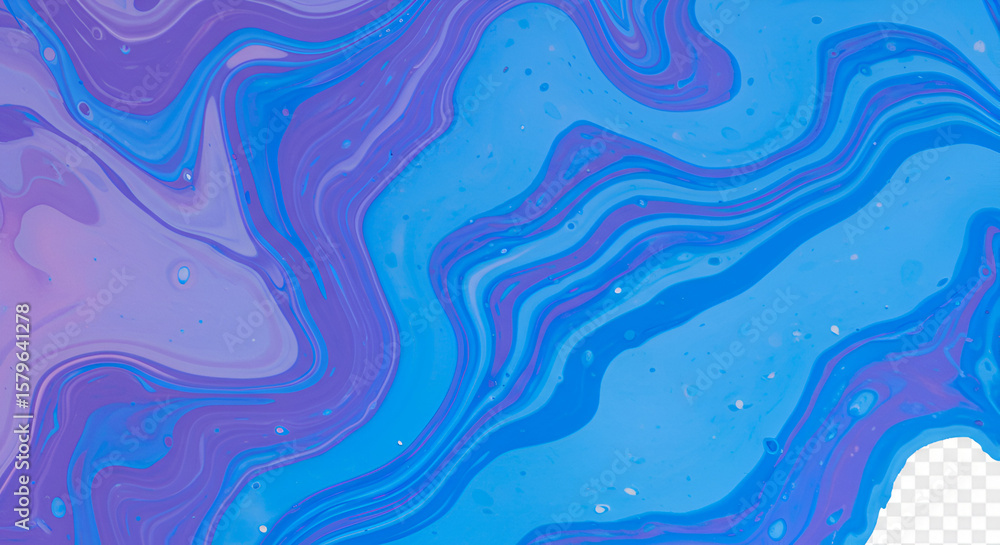 Aufkleber abstract fluid art background with swirls of blue and purple colors creating a mesmerizing effect