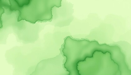 Obraz premium Subtle, swirling green watercolor washes blend seamlessly, creating a serene abstract background, abstract, background
