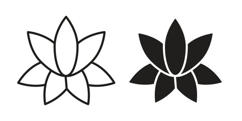 Fototapeta premium Protea icon vector modern flat and stroke designs