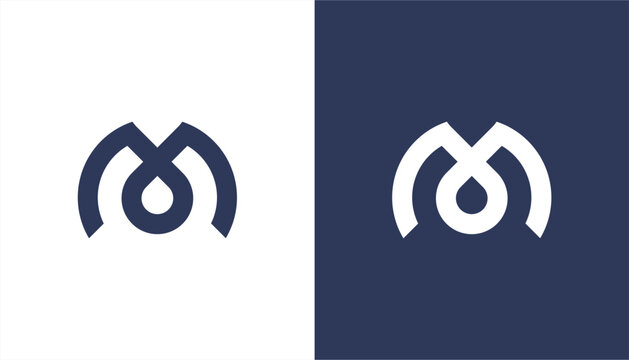 Letter m initial logo design vector, letter m image logo design