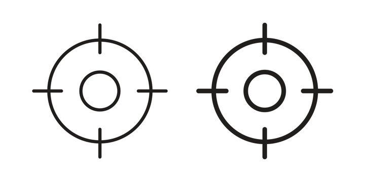 Focus icon vector modern flat and stroke designs