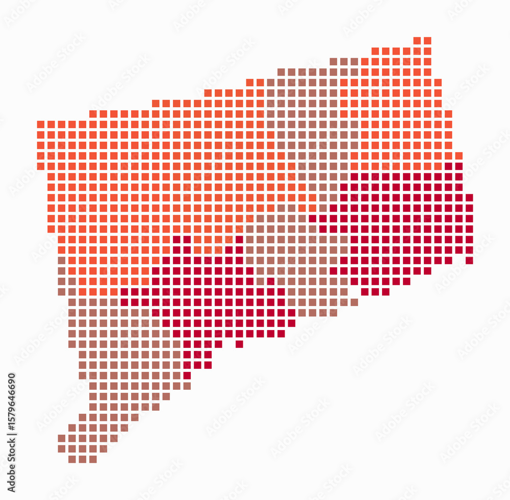Poster connecticut dotted map. digital style map of the state on white background. connecticut shape with s