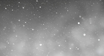 Magical winter snowfall background with bokeh lights creating a dreamlike atmosphere