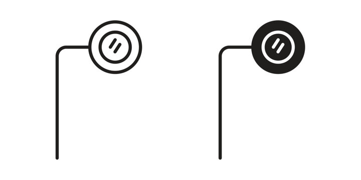 Ar monocle icon vector modern flat and stroke designs