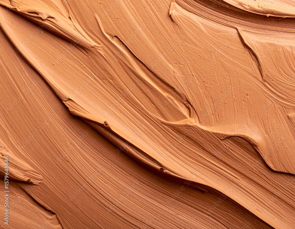 Poster abstract brown cream texture background with smooth smear and decorative pattern