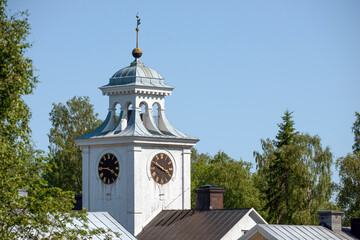 old church tower,murberget,häärnösand,stockholm,sverige, norrland,sweden,summer