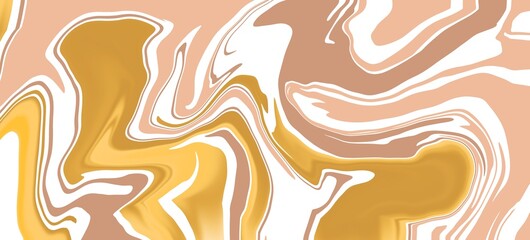 abstract background liquid texture marble in yellow, beige, brown, white color