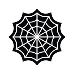 black and white spider web