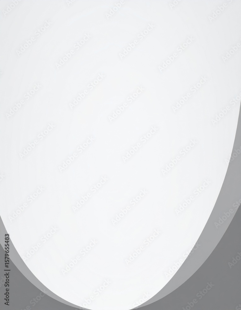 Poster abstract light gray background with smooth curves and minimalist shapes art