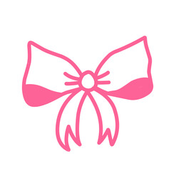 pink ribbon bow