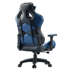 Premium Ergonomic Gaming Chair: Blue & Black Design