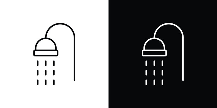 Shower Head icon in trendy stroke liner style. Set of Website icon vector.