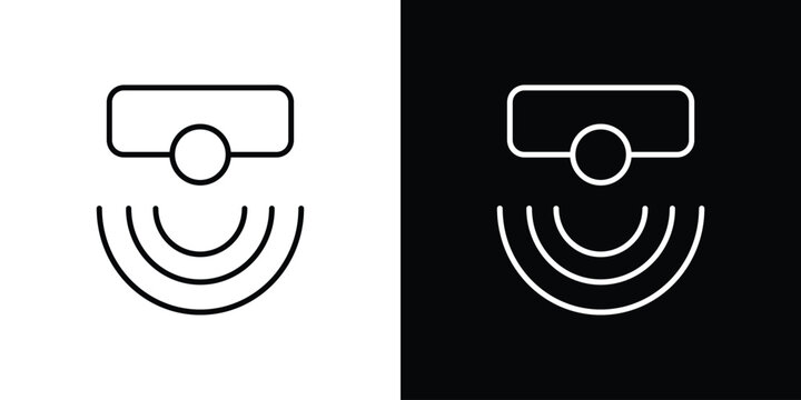 Motion sensor icon in trendy stroke liner style. Set of Website icon vector.