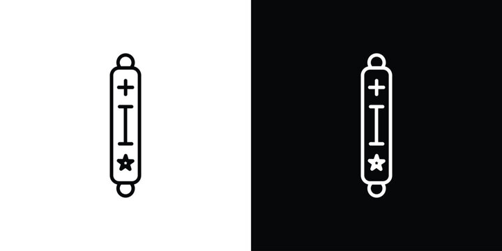 Mezuzah icon in trendy stroke liner style. Set of Website icon vector.