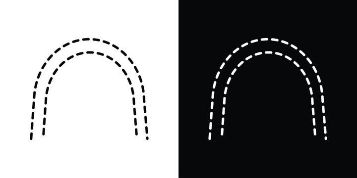 Lingual braces icon in trendy stroke liner style. Set of Website icon vector.