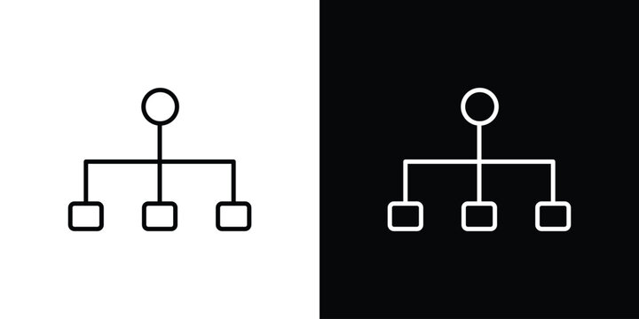 classification icon in trendy stroke liner style. Set of Website icon vector.