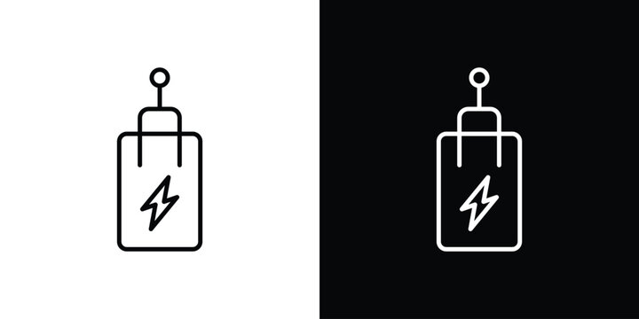 Circuit Breaker icon in trendy stroke liner style. Set of Website icon vector.