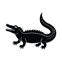 vector illustration of a crocodile
