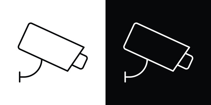 CCTV icon in trendy stroke liner style. Set of Website icon vector.