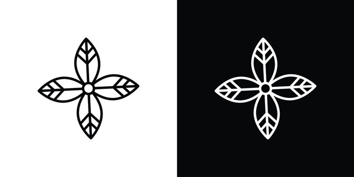 Basil icon in trendy stroke liner style. Set of Website icon vector.